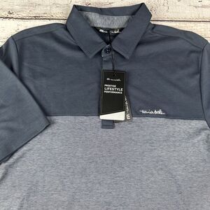 New Travis Mathew Polo Shirt Men's Small Gray Golf Spooky SZN Outdoor Activewear